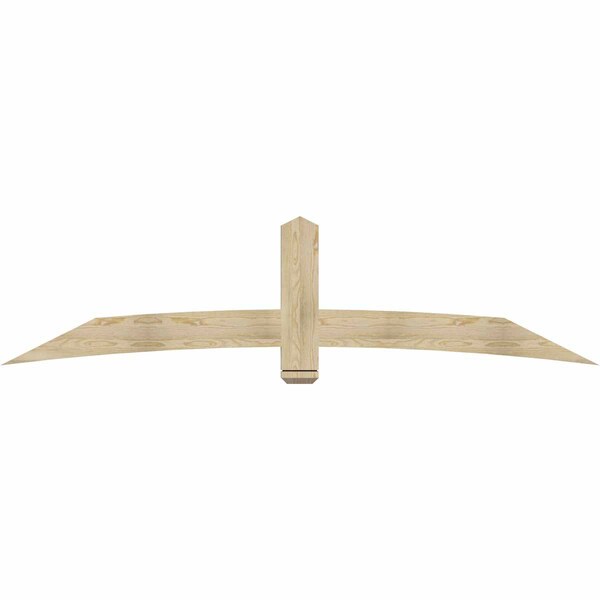 Ekena Millwork Bellingham Rough Sawn Timber Gable Bracket, Douglas Fir, 96"W x 24"H x 2"D x 6"F, 6/12 Pitch GBW096X24X0206BEL00RDF - main